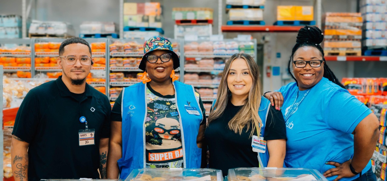 Sam’s Club associates from Oklahoma City face the camera.