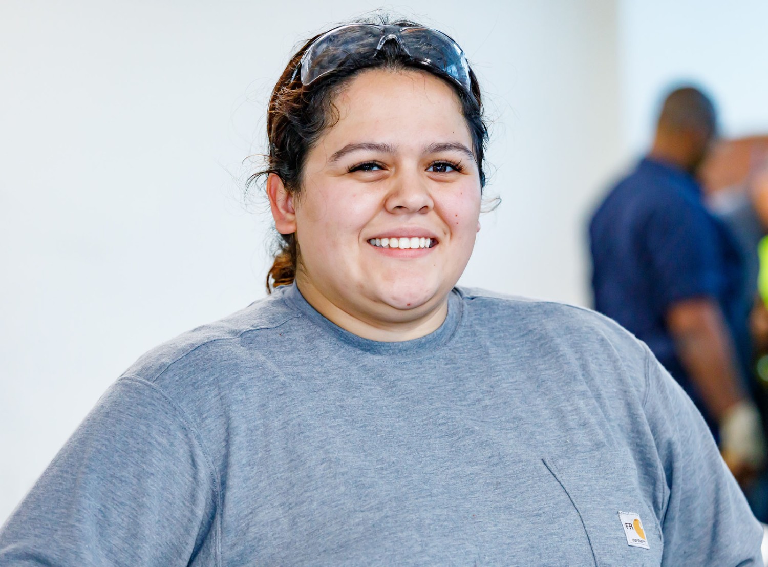 Walmart associate Liz smiles as she describes the Associate-to-Technician training.